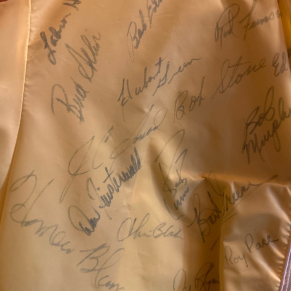 1974 Rare-Vintage Kaiser International PGA tournament Yellow Windbreaker - Picture 8 of 16